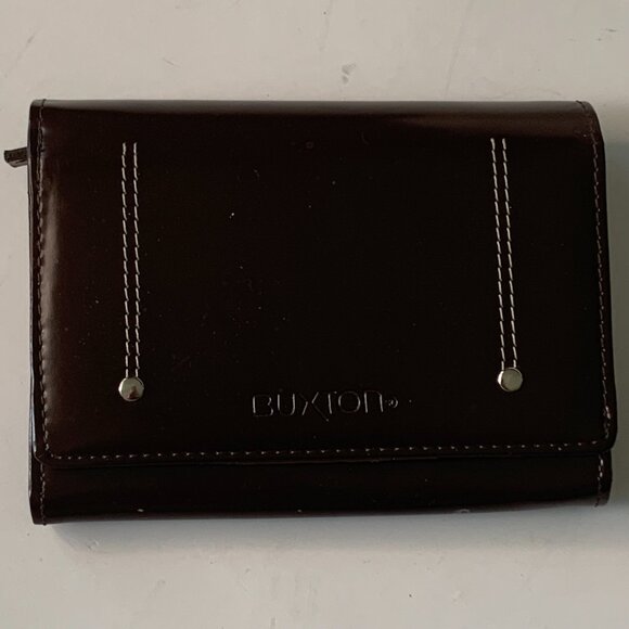 BUXTON CHOCOLATE BROWN BIFOLD LEATHER WALLET - Picture 2 of 11